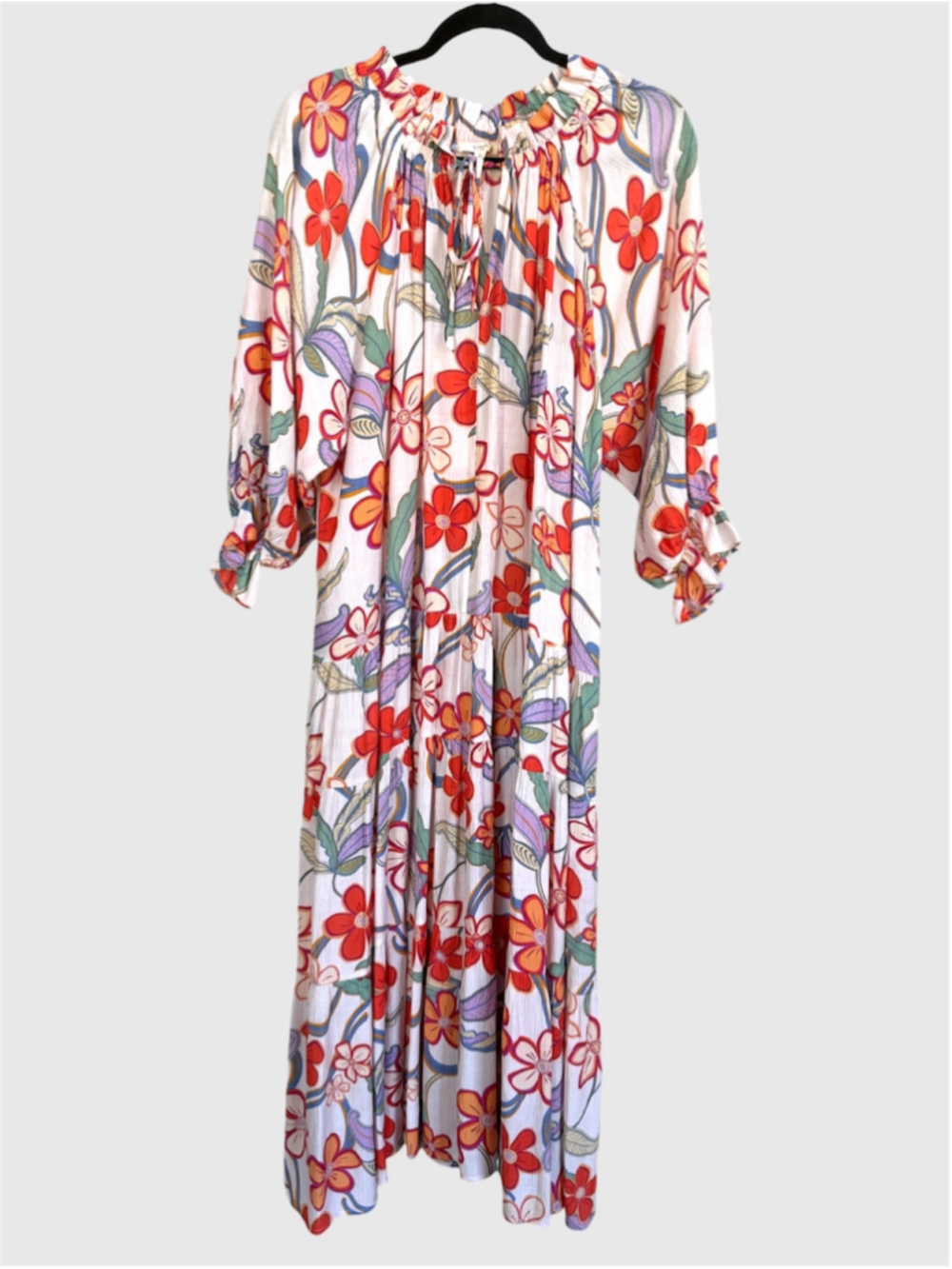 Women’s Easel Los Angeles Peach Blossom Midi Dress Size S